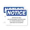 Signmission Restricted Area Law Enforcement Officers OSHA Notice Sign, Vinyl Decal, 10in W x 7in L, 2PK OS-2PACK-NS-D-710-L-18079 - alternate 1